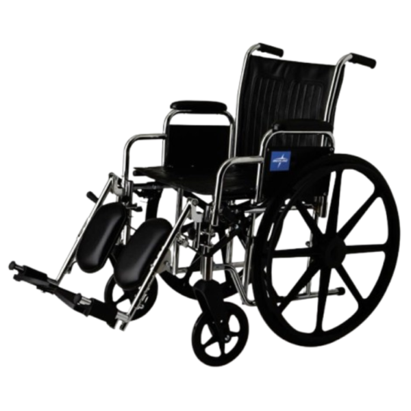 Medline Excel 2000 Wheelchair Full Arm SA Leg 18in Seat 1Ct