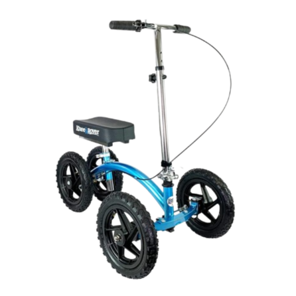 New KneeRover QUAD All Terrain Knee Walker in Metallic Blue