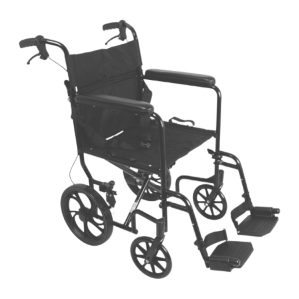 ProBasics Aluminum Transport Chair with 12-Inch Wheels