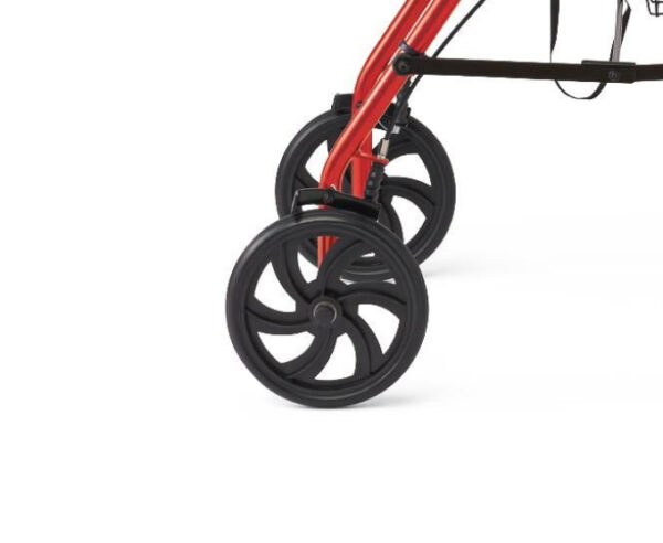 Medline Basic Steel Rollator with 8in Wheels Red 1Ct - Image 5