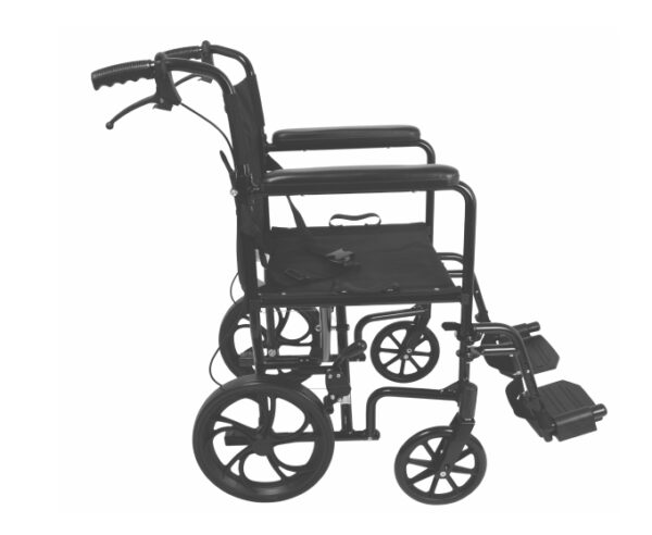 ProBasics Aluminum Transport Chair with 12-Inch Wheels - Image 2