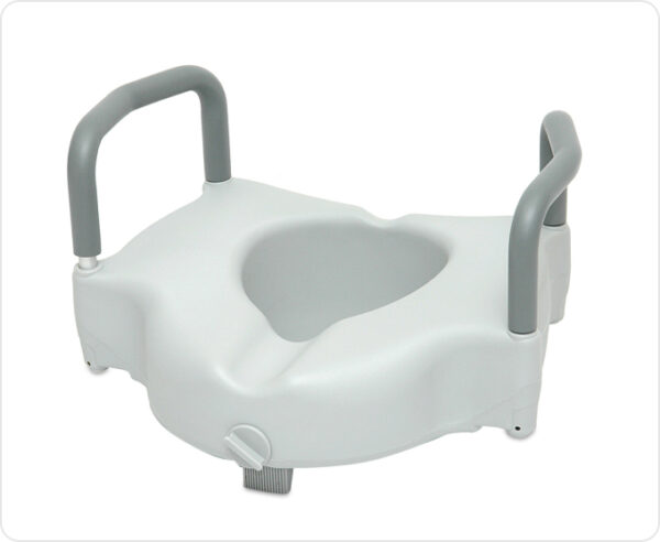 ProBasics Raised Toilet Seat with Lock and Arms, 350 lb Weight Capacity - Image 5