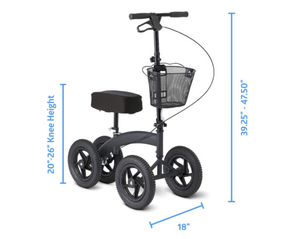 Medline all terrain knee walker, 350lb. capacity - Image 2