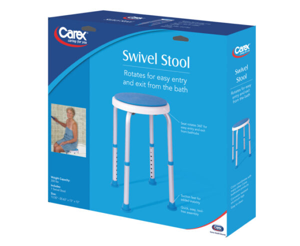 Carex Swivel Shower Stool - Image 2