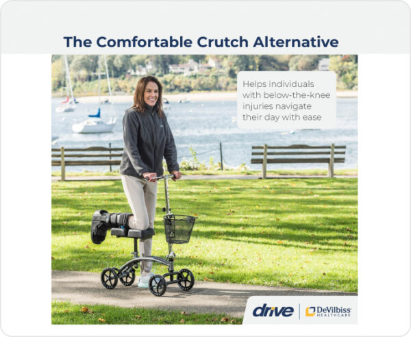 Drive Medical Steerable Knee Walker, 1 Each 1 count - Image 4